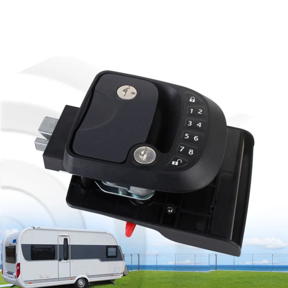 Us 108 59 20 Off New Secure Car Rv Keyless Entry Door Lock Latch Handle Knob Deadbolt New Durable Convenient Rv Camper Trailer Black 279370 In