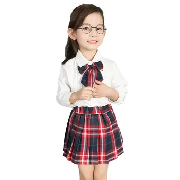 

Toddler Baby Girls Lattice Skirt +Long Sleeve T-Shirt Outfits Sets children clothing set infant clothing girl clothing teenage