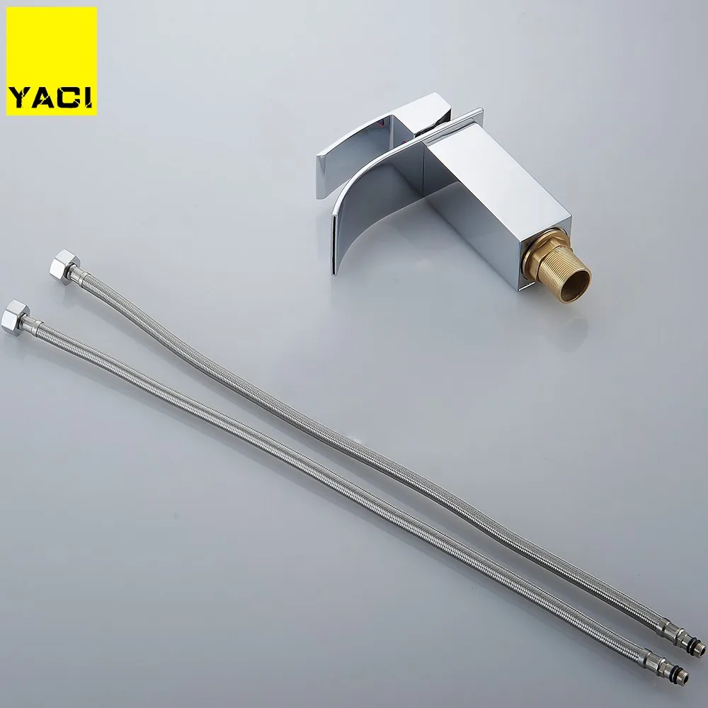 YACI 103 سطح جبل الشلال الحمام صنبور الغرور أحواض من الزجاج صنبور حوض خلاط الباردة والساخنة مياه الحنفية YACI 103 سطح جبل الشلال الحمام صنبور الغرور أحواض من الزجاج صنبور حوض خلاط الباردة والساخنة مياه الحنفية