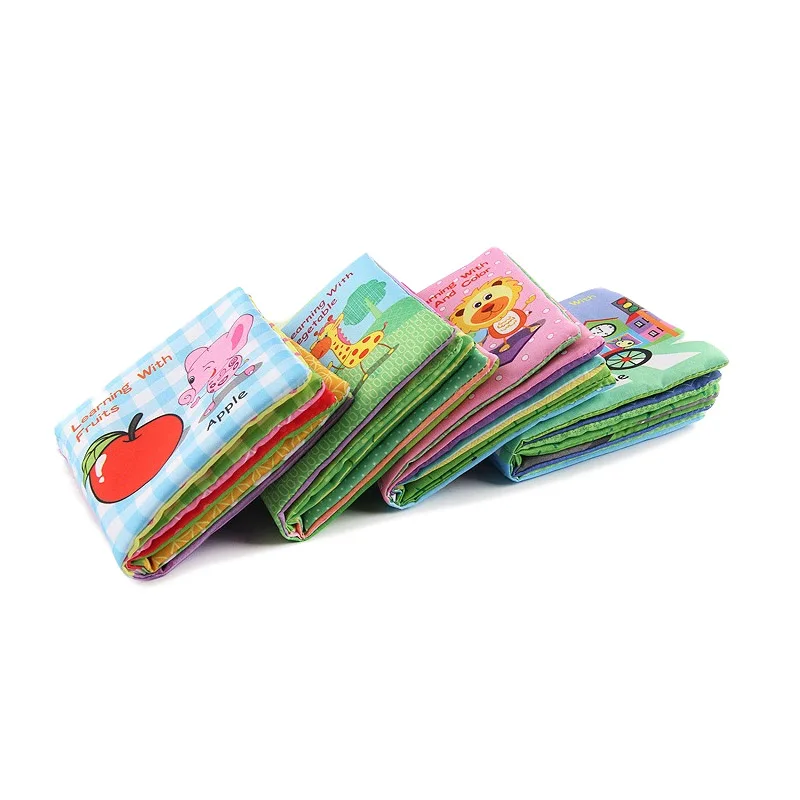 

0-3 Years Rustle Sound Soft Cloth Books Intelligence Development Educational Toy Soft Cloth Learning Cognize Baby Story Book Kid