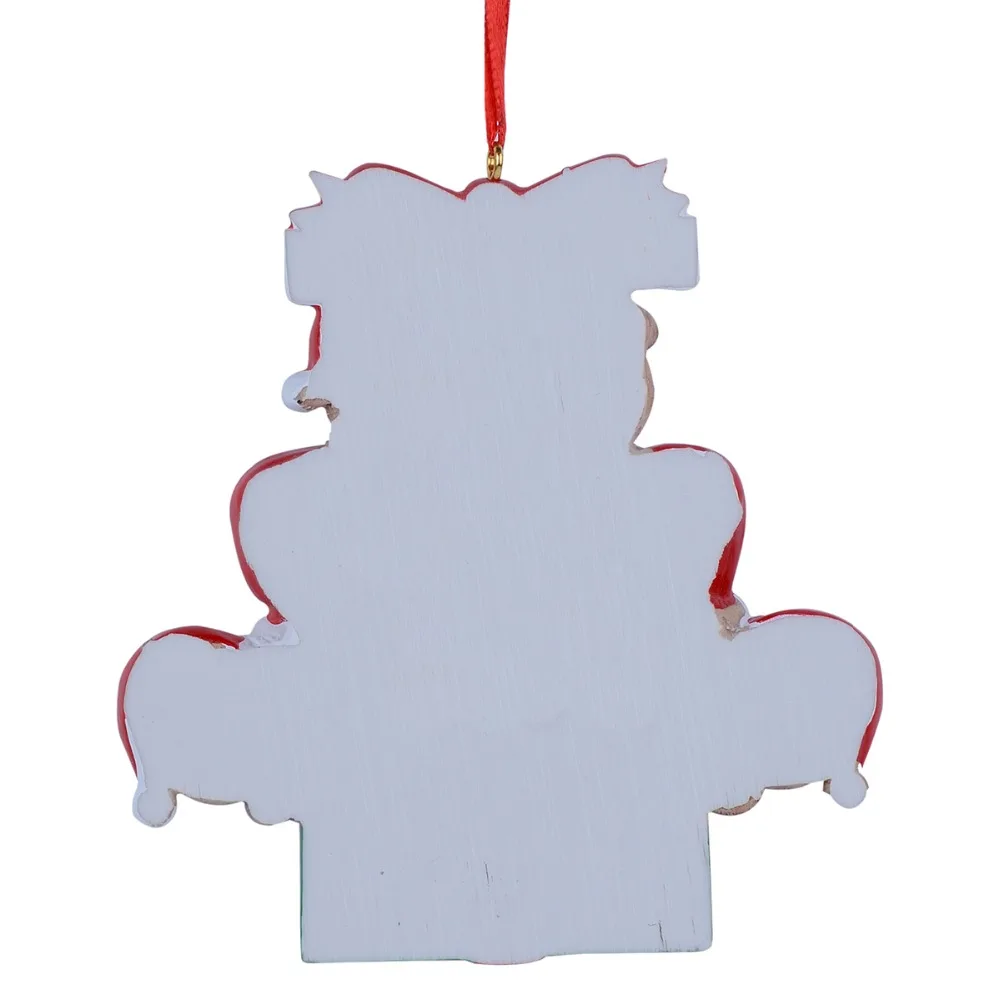 Wholesale Resin Bear Family Of 7 Christmas Ornament Personalized Gift Write Your Own Name For Holiday Home Decor Miniature Craft