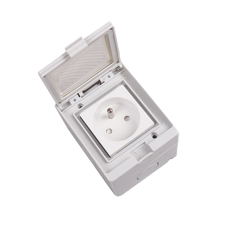 2017 French Standard One position Style Socket 16A 250V Bathroom Use