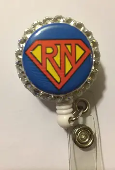

RN Nurse ID Badge/holder Retractable Reel 10pcs/lot
