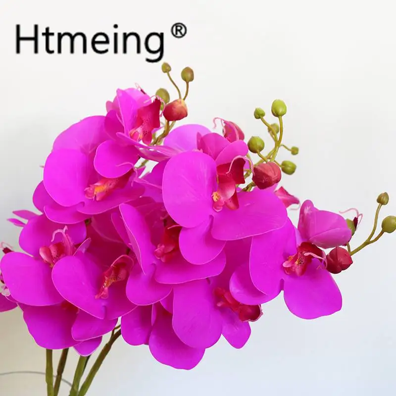 

artificial orchids flowers real touch latex branches stems indoor decorative orchid plant arrangement of flowers for decoration