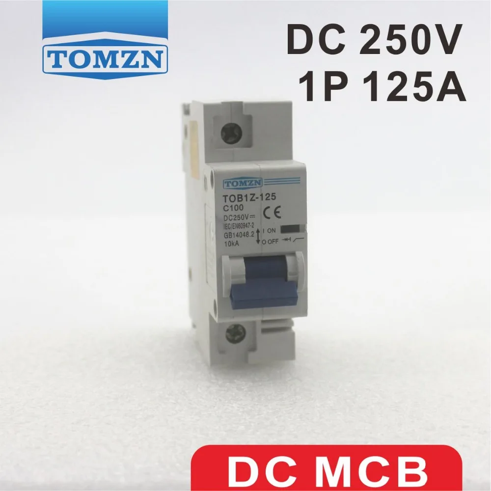 1P 125A DC 250V Автоматический выключатель для PV системы C кривой|circuit board repair parts|circuit