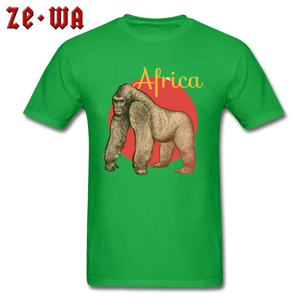 201897Ygorilla Family T-shirts for Men Pure Cotton Father Day Tops T Shirt Comics Tops T Shirt Short Sleeve Fitted O Neck 201897Ygorilla green