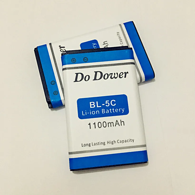 2 шт./лот Do Dower 1100mah bateria BL-5C BL 5C батарея для Nokia 1000/1010/1100/1108/1110/1111/1112/1116/батарея 5C
