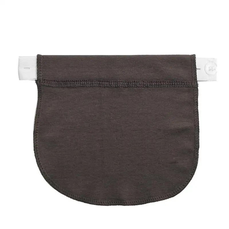 Пояс для беременных, мягкий Регулируемый эластичный пояс, удлиняющий пояс, свободные штаны с пуговицами для мам - Цвет: Dark grey