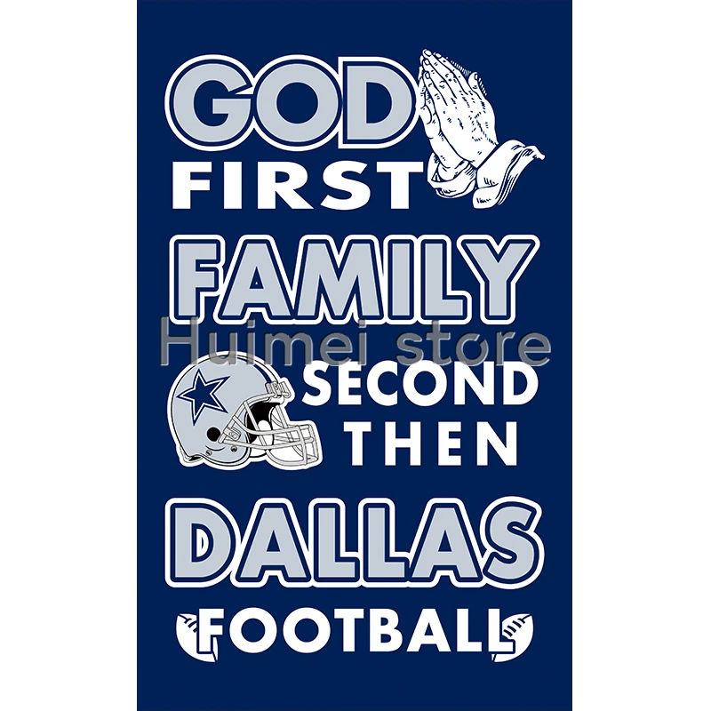 Download Newest custom Dallas Cowboys flag God First Family flag ...