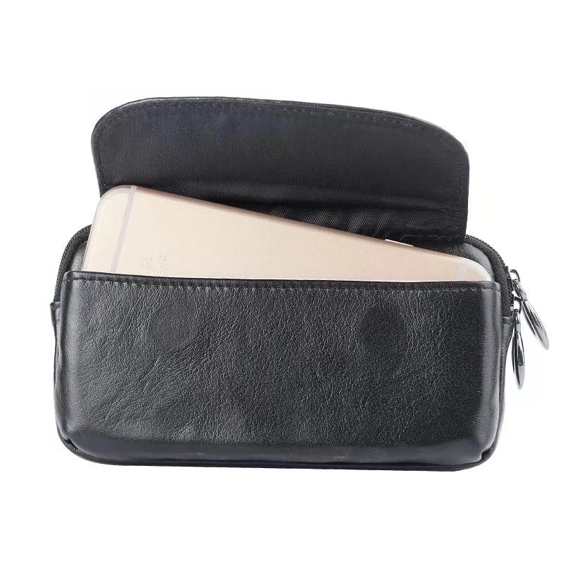 LoveCase Real leather Full phone bags Cover Waist case Belt Clip Flip wallet For iphone X 5s 6 6s plus 7 8 plus under 5.7 inch