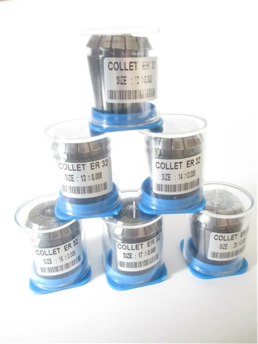 

1pc high accuracy 0.008mm ER32 Collet for Spindle Motor ER32 collets ER 32 Spring hardened collet