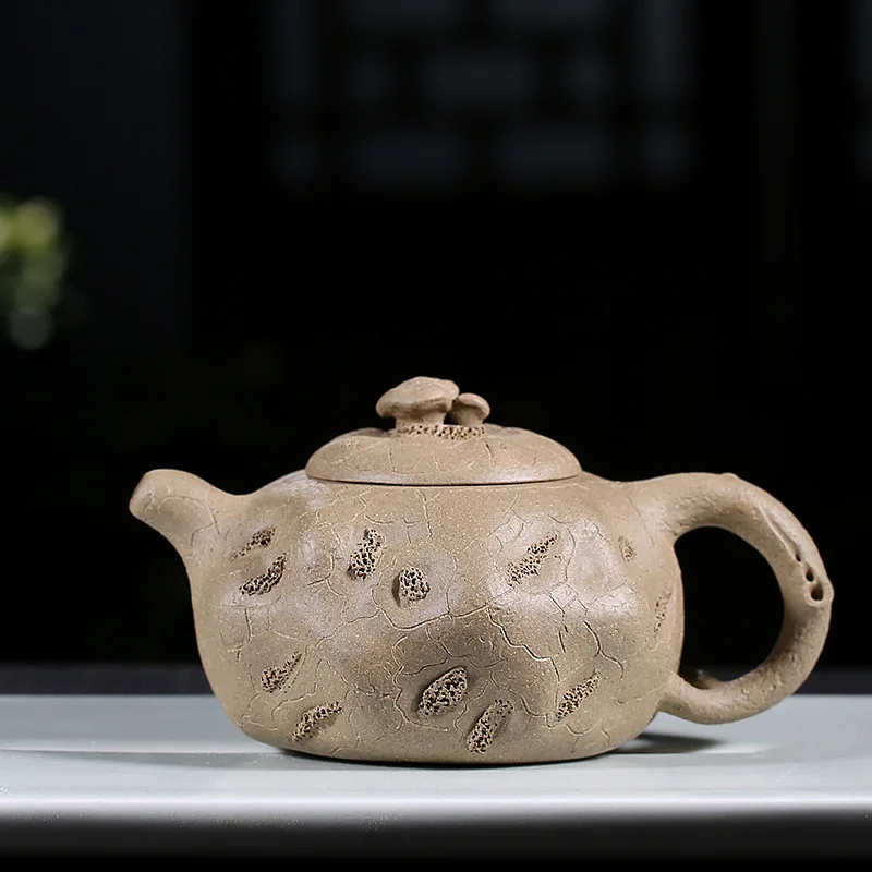 

Teapot Manual Make Raw Ore Grey Lime Section Mud Ganoderma Lucidum For Spring Pot Kungfu Online Teapot Tea Set Suit Wholesale