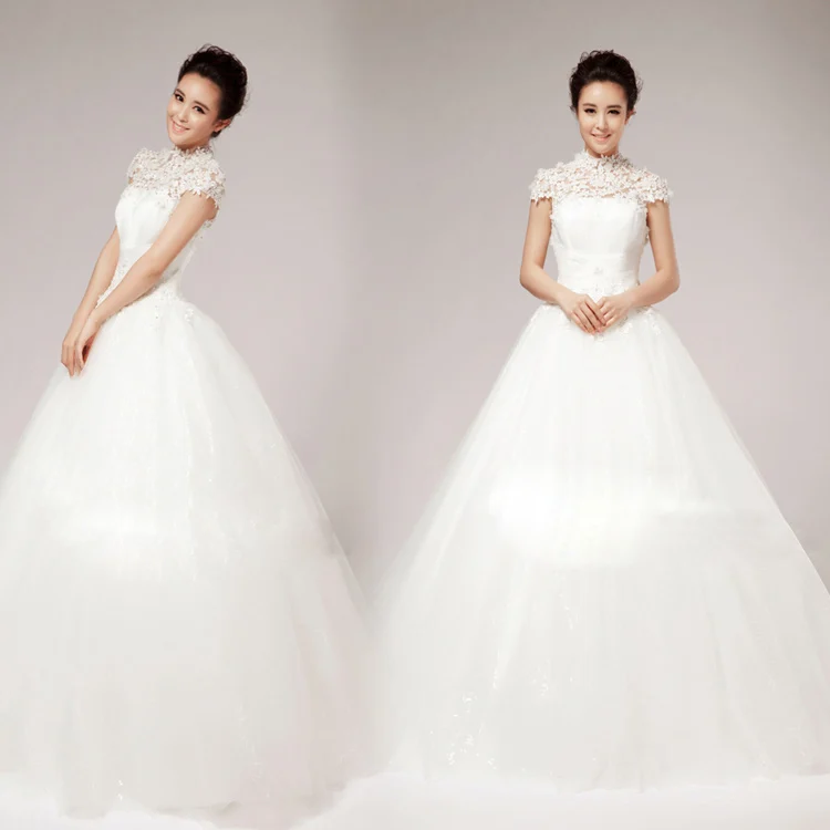 Water Soluble Lace Flower Wedding Dress Bag Puff Skirt Wedding