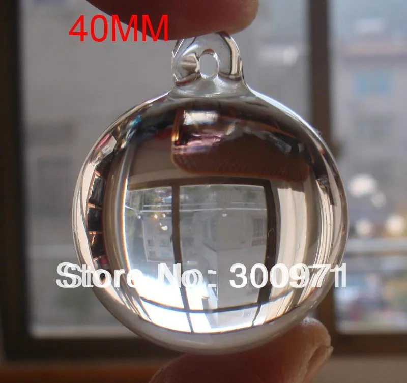 

48pcs/Lot ,40mm Transparent Crystal Hanging Ball X'mas & Wedding Pendant, Party Event Pendant