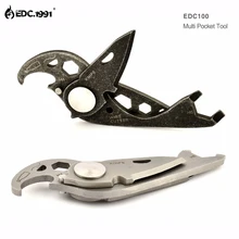 EDC Mini Multi Pocket Tool Outdoor Camping Hand Tool Stainless Steel Survival EDC Gear Tactical Wrench Screwdriver Bottle Opener