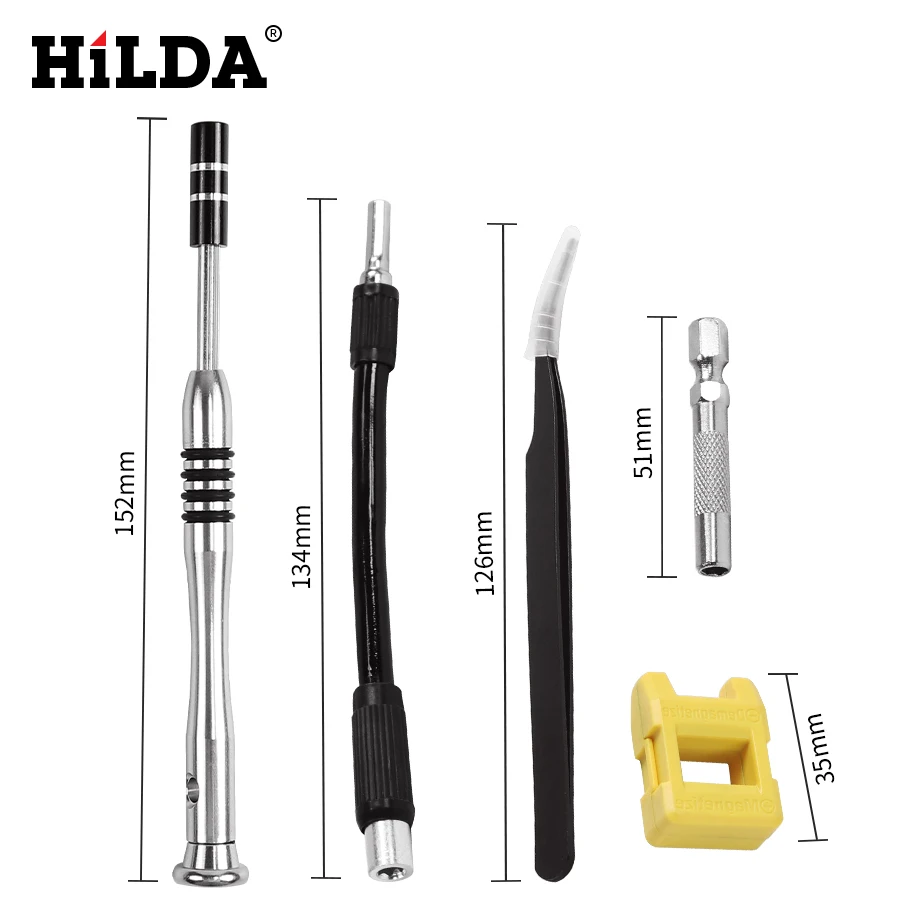 HILDA 108 в 1 отвертка наборы мульти-функции ремонт компьютеров инструменты необходимые инструменты Цифровой Ремонт мобильных телефонов