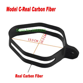 

Motorcycle Exhaust Carbon Fiber Clamps Motorbike Muffler Bracket Motorcycle Exhaust Ring for Big and Small hexagonal