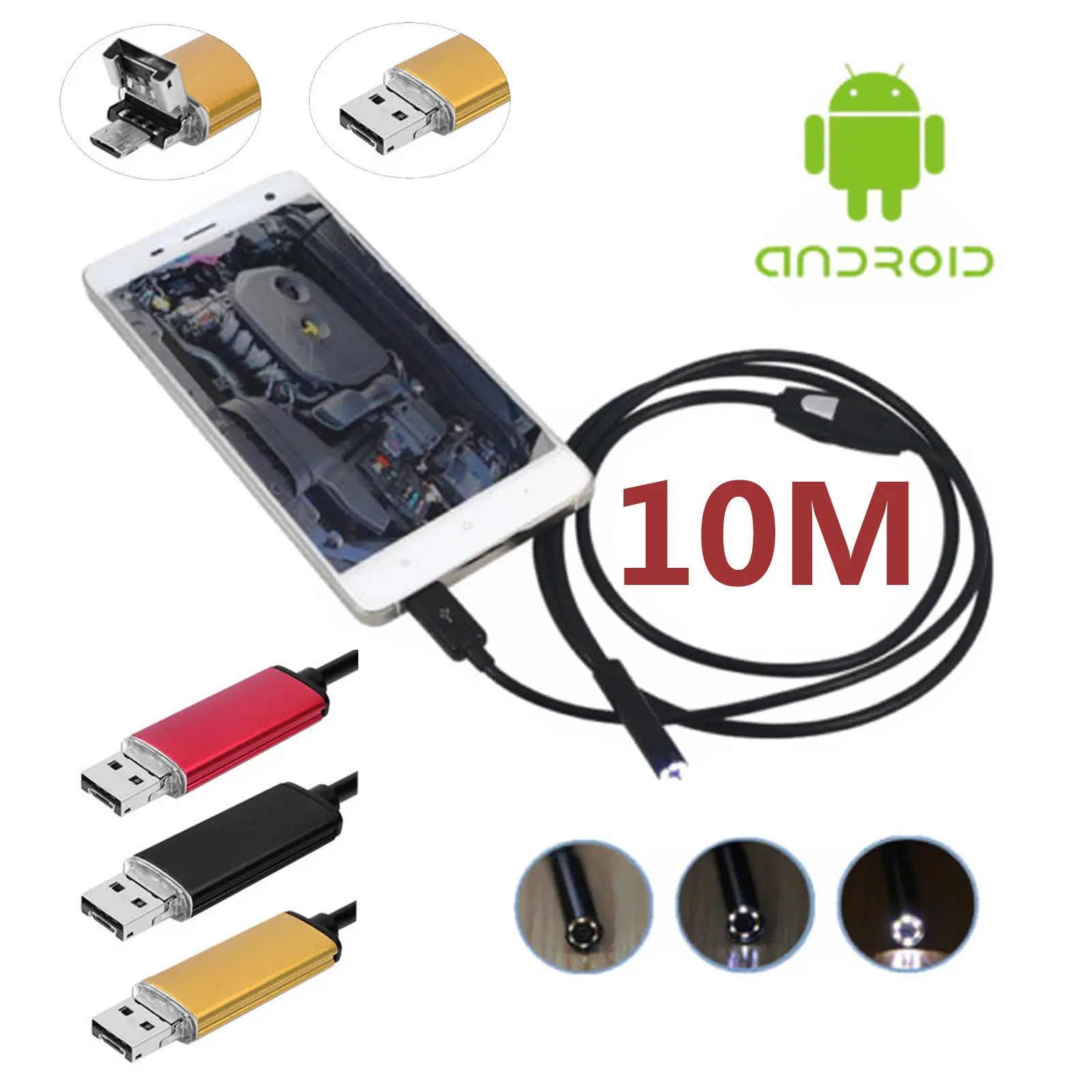 Мини эндоскоп HD720P с 6 светодиодами объектив 7 мм Бороскоп Wi Fi камера для осмотра