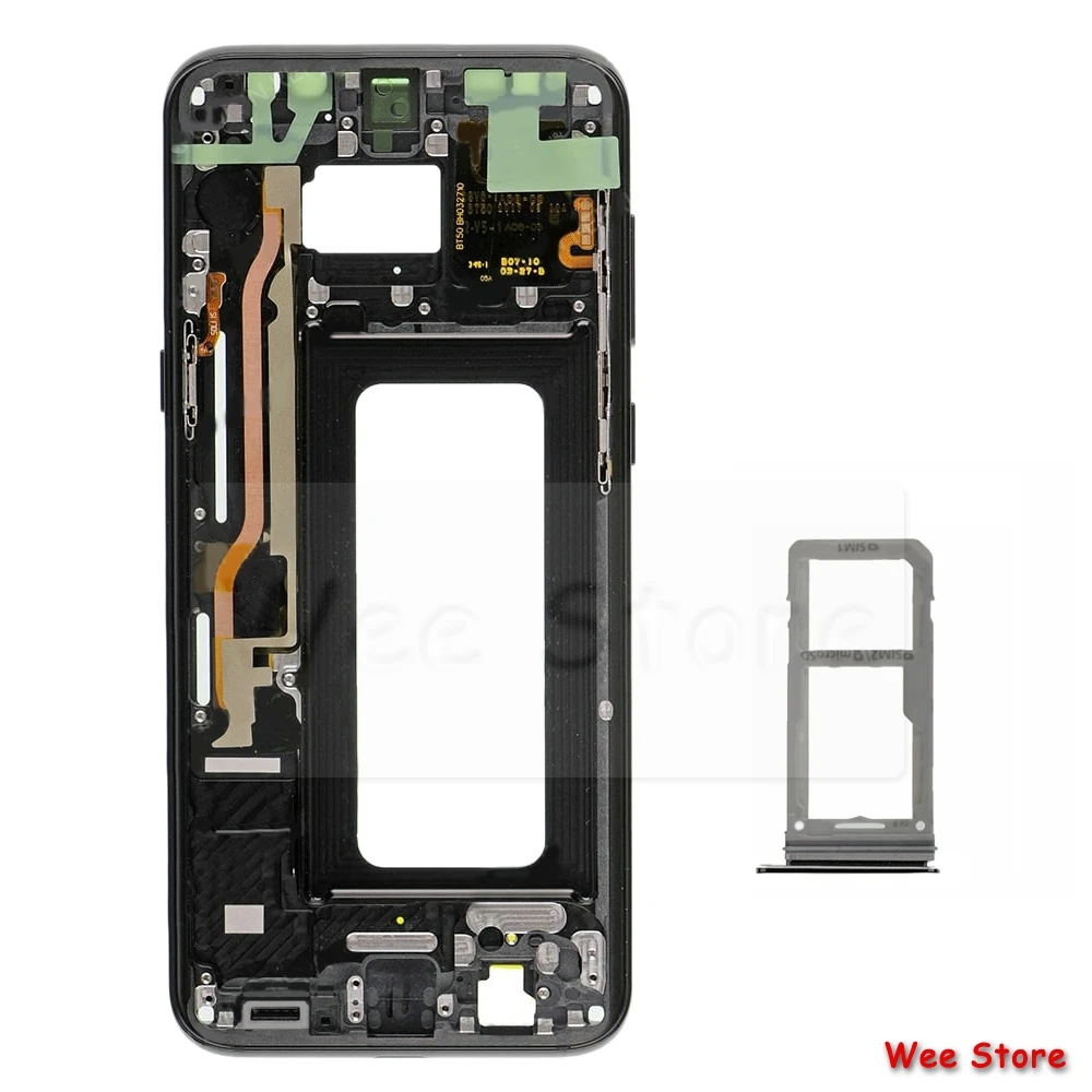 

Lcd Holder Middle Front Bezel Frame For Samsung Galaxy S8 Plus G955F S8 G950F Original Metal Plate Housing Cover Sim Card Holder