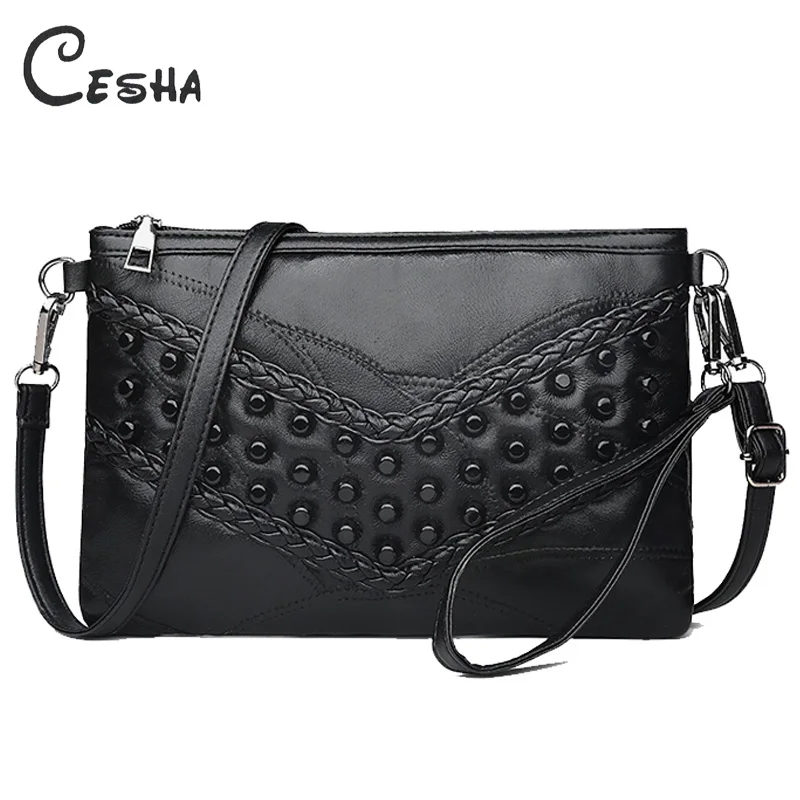 

Luxury Genuine Leather Women's Shoulder Bag Fashion casual Revit Design Day Clutches High Quality Real Leather Patchwork Handbag
