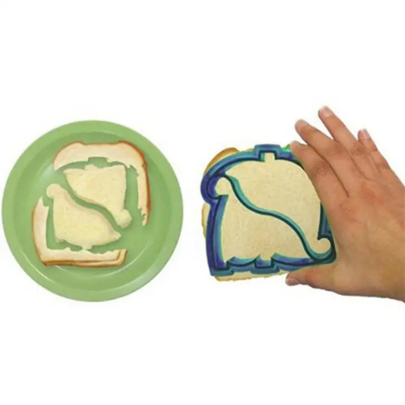 Нож для сэндвичей в форме динозавра, форма для выпечки хлеба, форма для выпечки, тост, нож для бисквита, производитель тортов(синий