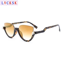 Women Cat Eye Sunglasses Fashion Retro Half Frame Shade Sun Glasses Lady Vintage Gradient/Flash Mirror Lens Eyeglasses UV400 L3 цена Women Cat Eye Sunglasses Fashion Retro Half Frame Shade Sun Glasses Lady Vintage Gradient/Flash Mirror Lens Eyeglasses UV400 L3 цены онлайн