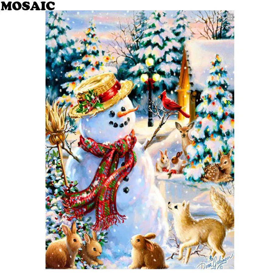 Download New Product diamond painting Christmas Snowman/deer/rabbit ...