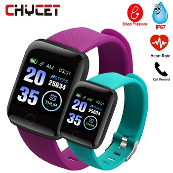 

Color Touch screen Blood Pressure Blood Oxygen Smartwatch IP67 Waterproof Sleep Tracker Heart Rate Tracker Smart Watch Men Women