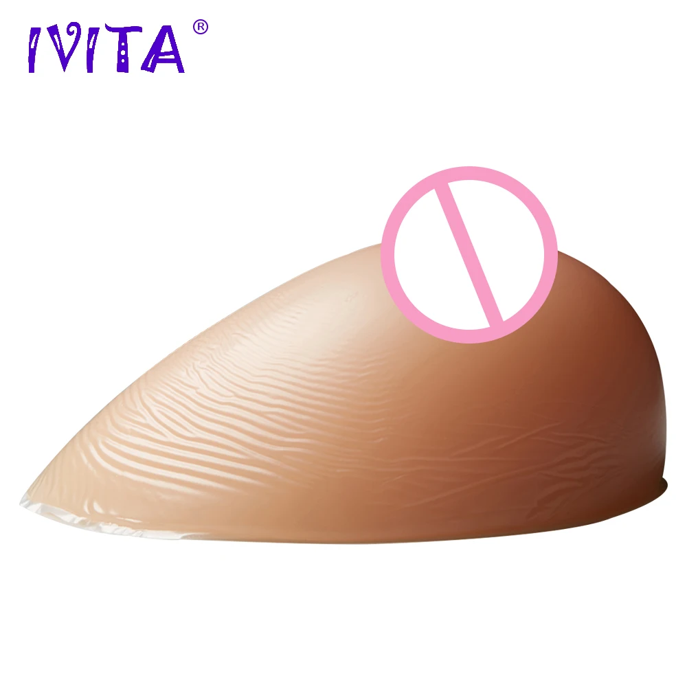 IVITA 1000 г/пара искусственная грудь реалистичные силиконовые формы груди протез