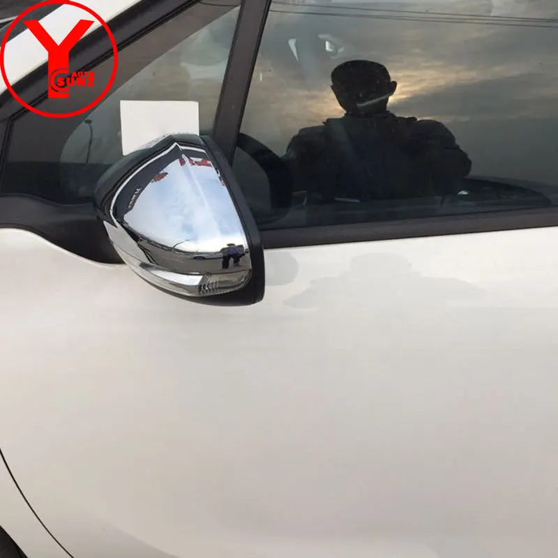 

chrome rearview mirror covers For peugeot 2008 1.6T 2013 2014 2015 2016 2017 ABS Rear View Mirrors Covers car accessories YCSUNZ