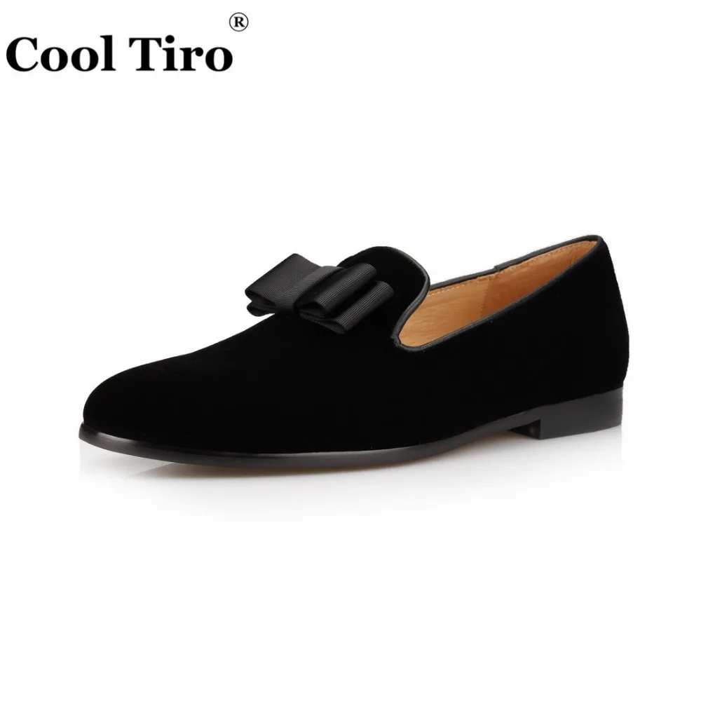 Tiro Partie De Chaussures Livraison Classique Velours Noir Et Cravate Appartements Hommes Gratuite Arc Mocassins Mariage Pantoufles Cool Main T3J1lFcK