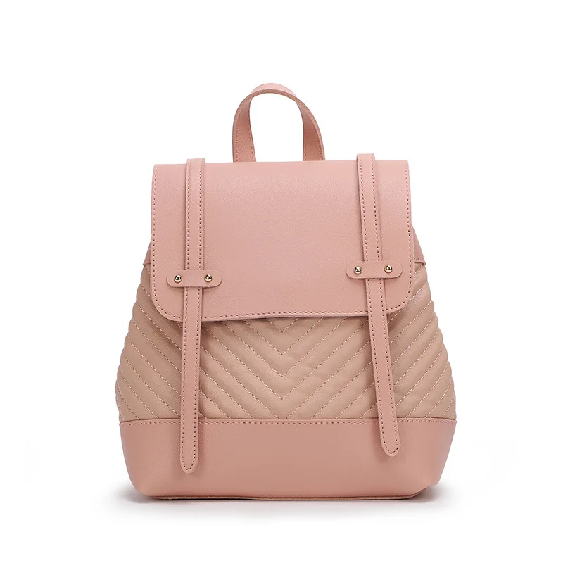 

Female Backpack Genuine Leather Youth Women Bagpack Beautiful Fashion Girl Casual Rucksacks Lady Shoulder Bag 2019 Mochila C1019