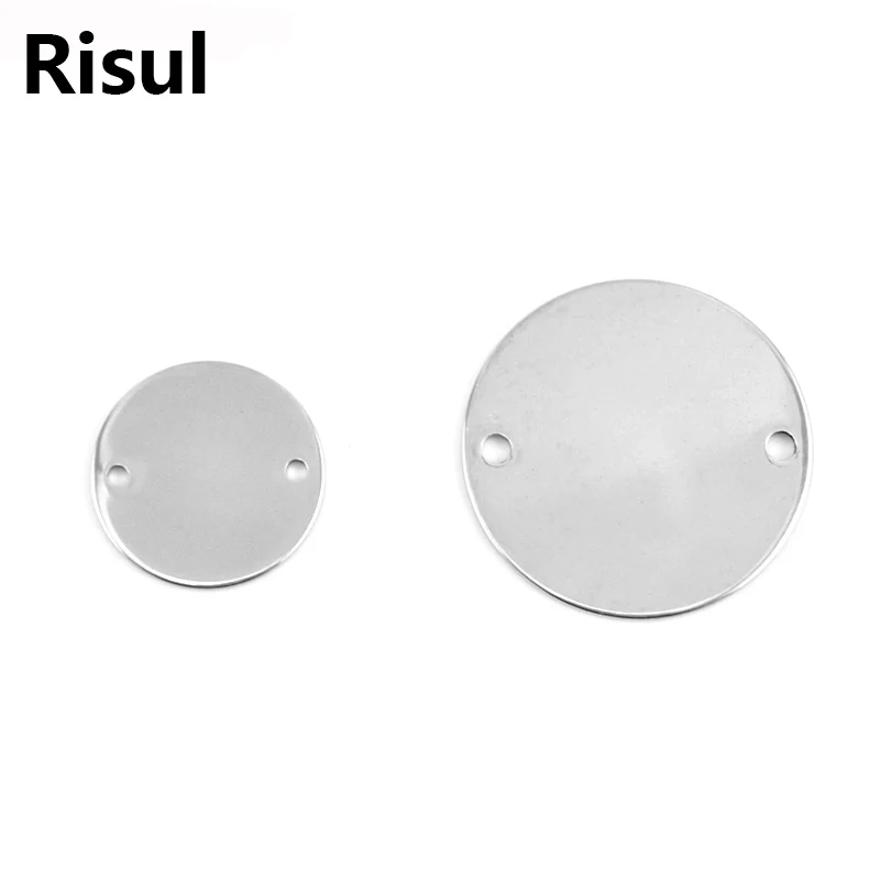 10pcs 304 Stainless Steel Dog Tag Pendants Stamping Blanks Oval Charm Tiny Craft