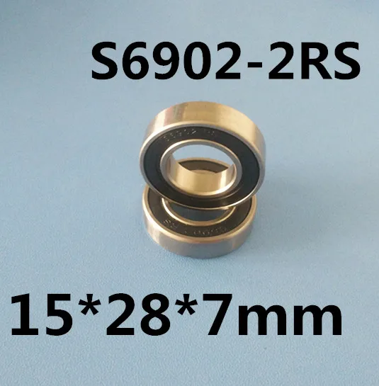 

High quality stainless steel bearing SS6902-2RS 6902 S6902-2RS S61902-2RS S6902RS S6902RZ 15*28*7 mm 440C material