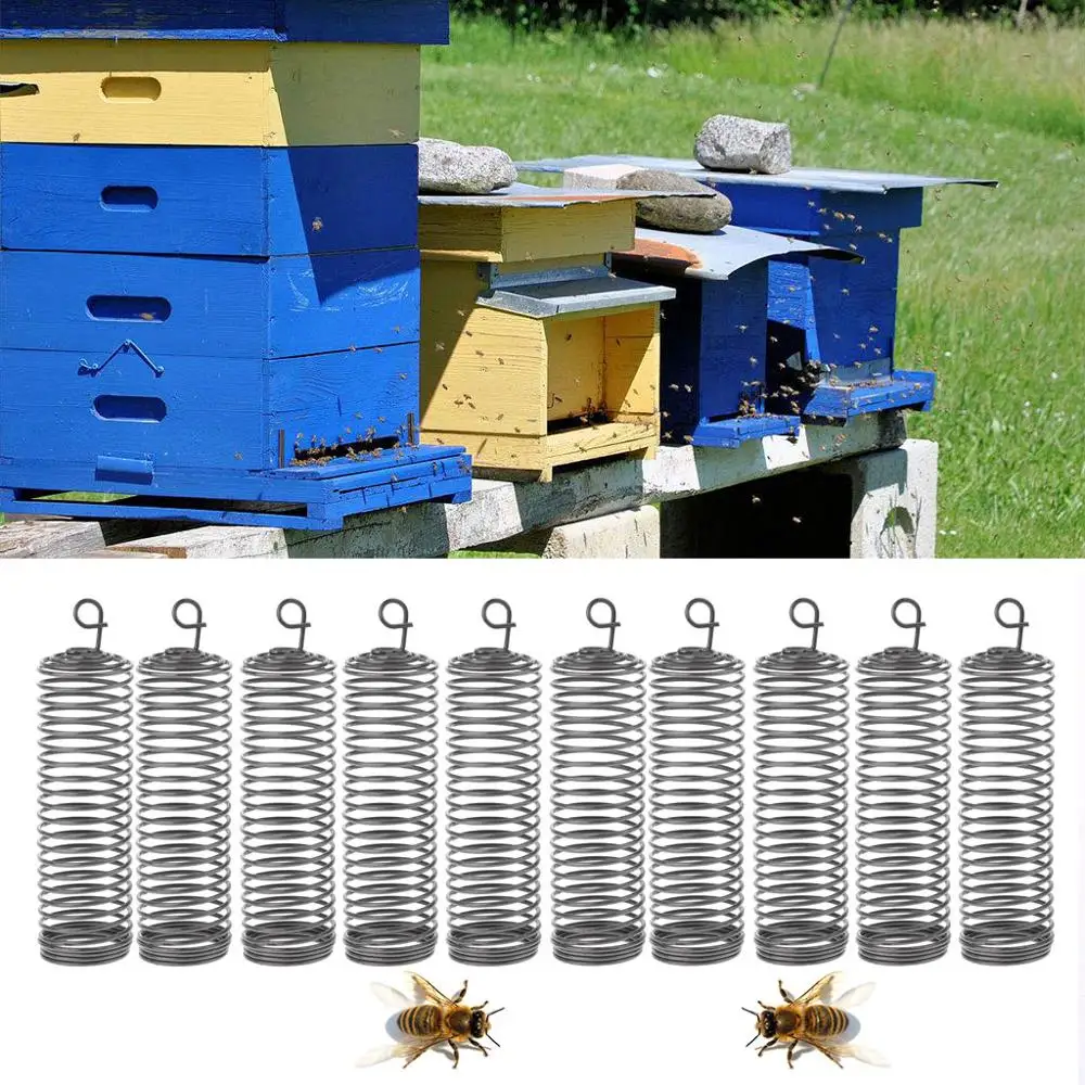 

2019 10pcs Iron Beekeeping Rearing Cup Queen Bee Cages Roller Beekeeper Equipment Tools