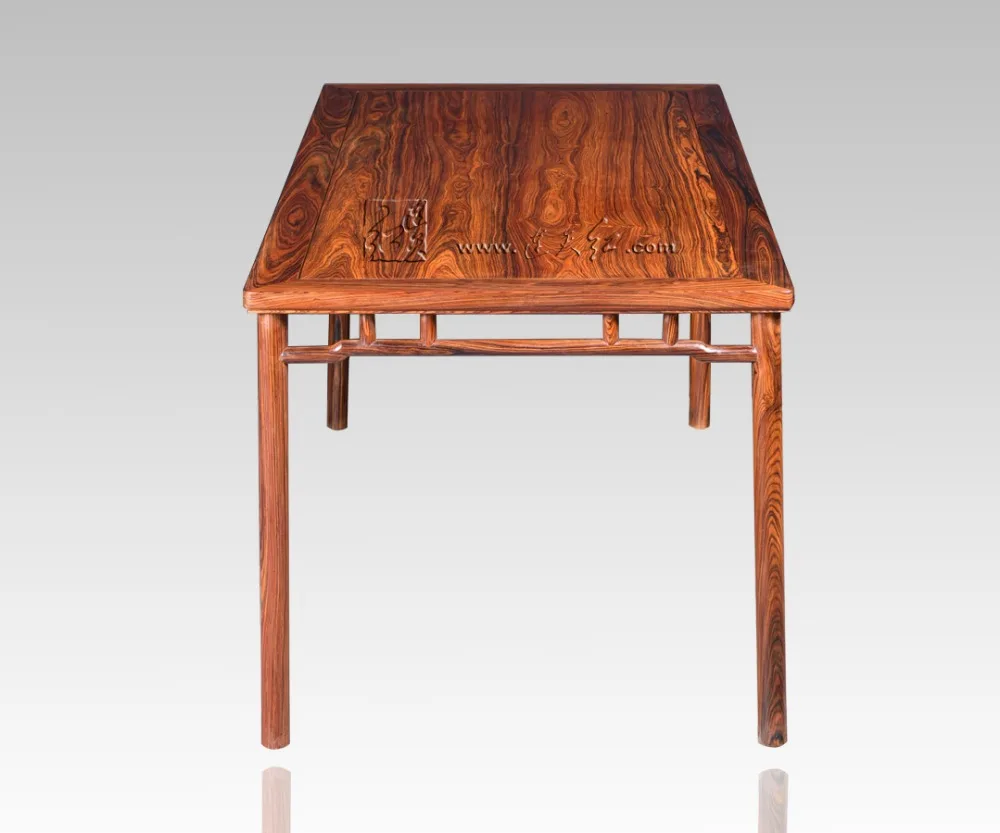 Rectangle Table Chinese Neoclassical Dining Desk Rosewood Home Living Room Furniture Solid Wood Office Conference Board Annatto