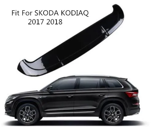 

ABS Paint Car rear Trunk Lip Spoiler Wing Fit For SKODA KODIAQ 2017 2018 BY EMS