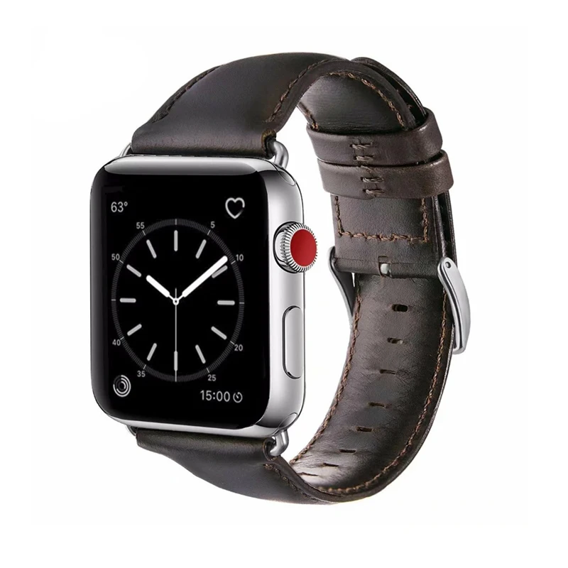 

Genuine Leather Strap for Apple Watch 4 Band 44MM/42MM 38MM/40MM bracelet watchband for iwatch Series 4/3/2/1 wrist belt