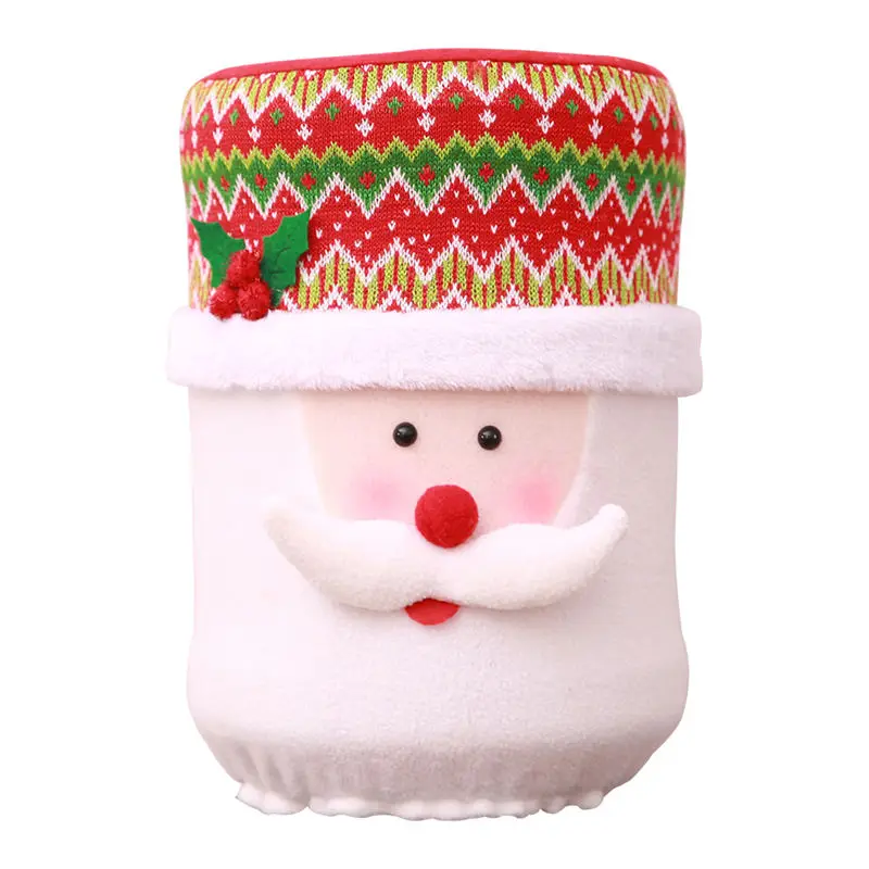 Рождественский пылезащитный чехол, ведро для воды, диспенсер, контейнер для бутылок, очиститель, Рождественский Декор 8,22 - Цвет: A
