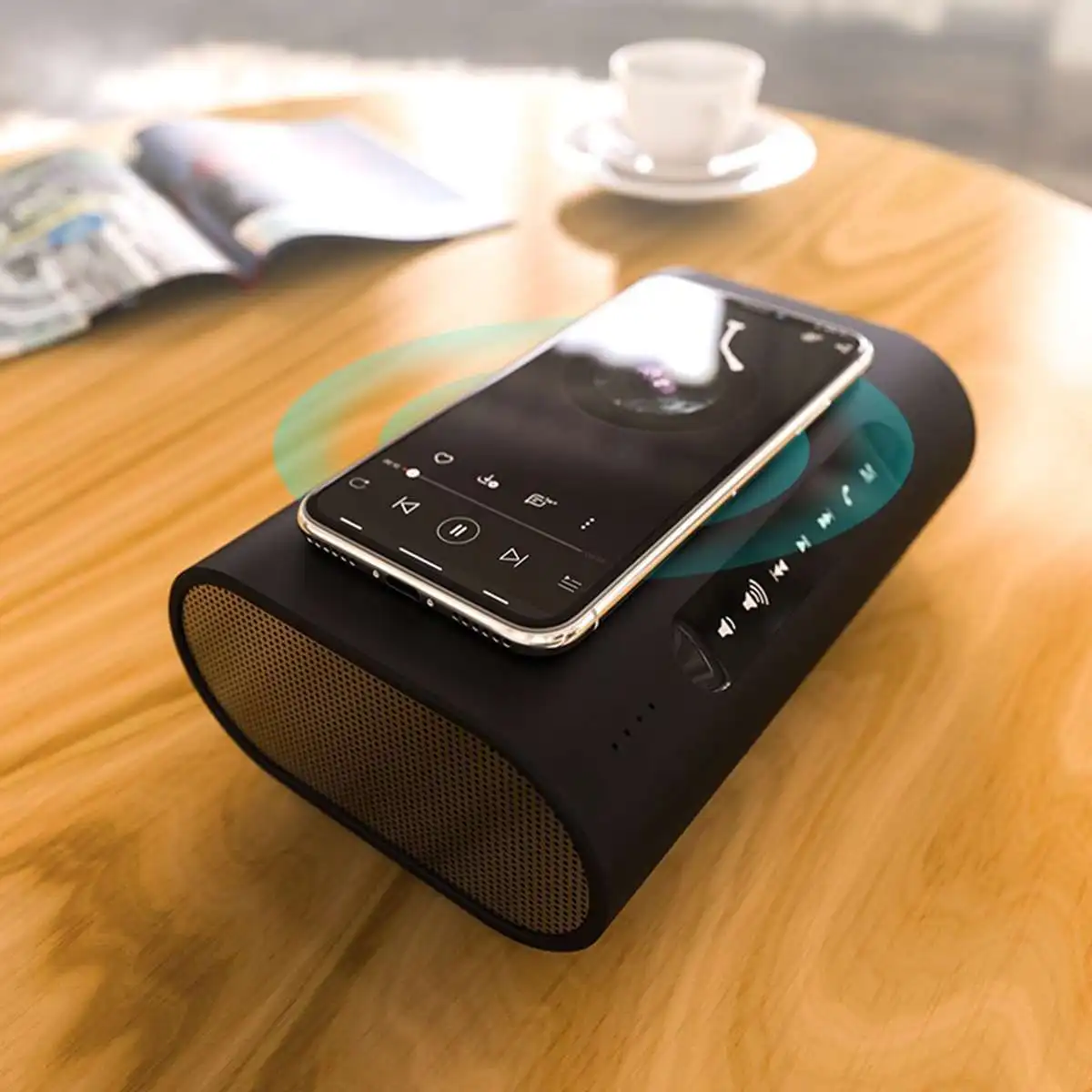 

Mobile Phone Chargers Wireless bluetooth Speaker Touching Screen Power Bank for Samsung for iPhone 8 8P X Xs Max