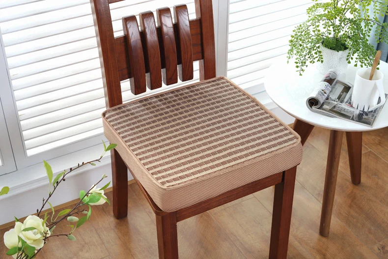 Полосатый утолщенный Противоскользящий стул подушка напольный коврик для обеденного стула качественное сиденье диван с подушками коврик летние крутые подушки стула