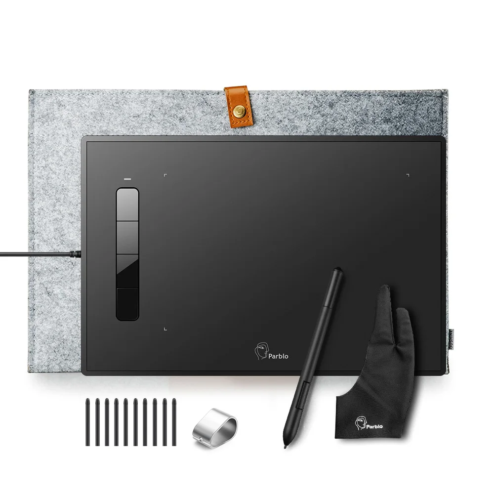Parblo ostrov A609 9x6 &quotдюймов цифровая графика планшет живопись доска с без батареи