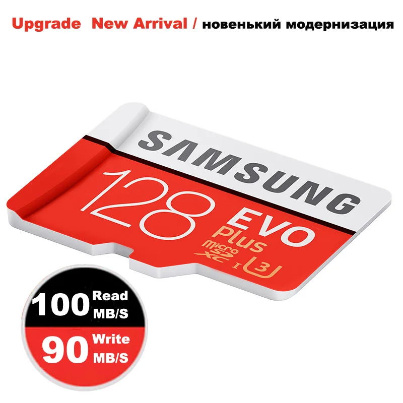 Оригинальная карта памяти SAMSUNG Micro SD 128 ГБ EVO+ Plus 256 ГБ 64 ГБ 32 ГБ 16 ГБ класс 10 TFCard C10 SDHC/SDXC UHS-I4K для мобильного телефона - Емкость: MC128G Class10