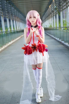 

Guilty Crown Yuzuriha Inori White Dress Women Cos Anime Cosplay Costum Full Set