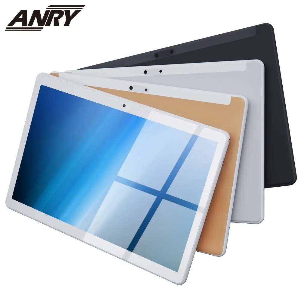 ANRY 10 inch Android Tablet Quad Core Two Sim Card Slots Unlocked 3G Phone Call Phablet 4GB RAM 32GB ROM Tablet PC Built in WiFi