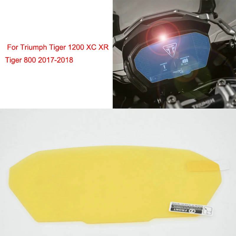 

2018 Motorcycle Blu-ray Cluster Scratch Protection Film Speedometer Cover Guard for Triumph Tiger 1200 XC XR Tiger 800 2017 2018