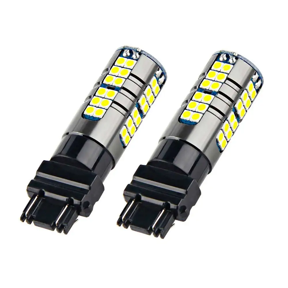 

2pcs 1800Lms T25 3156 3157 LED Bulb P27W P27 7w LED Lamp White Red Amber Car Brake Reverse Light 12V 24V Turn Signal 54 SMD 3030