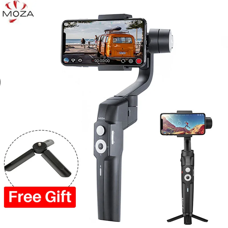 

Moza Mini-S Foldable 3 Axis Handheld Gimbal Stabilizer for iPhone 8 X XS MAX GoPro 7 6 5, Mini S PK Freevision Feiyu Vimble 2