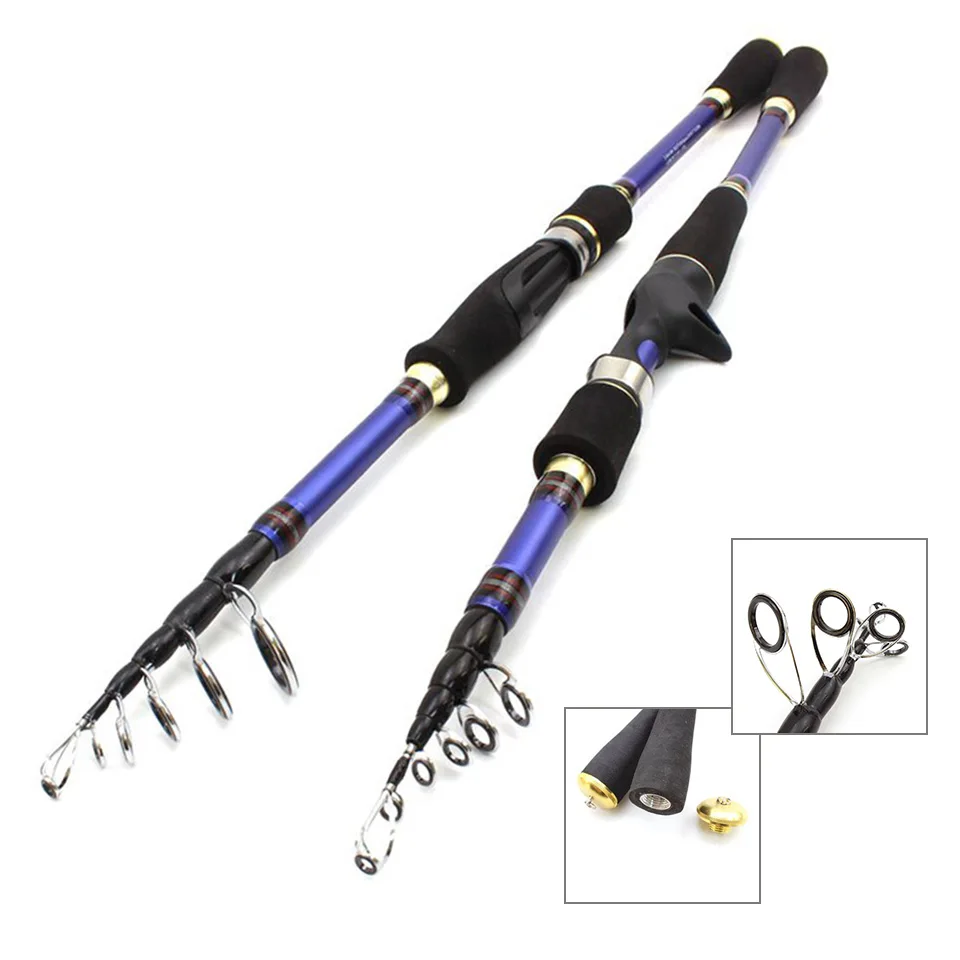

2.1m 2.4m 2.7m carbon Telescopic lure fishing Rod rod 7-28g Lure Weight Spinning Casting Rod Portable Travel fishing fish