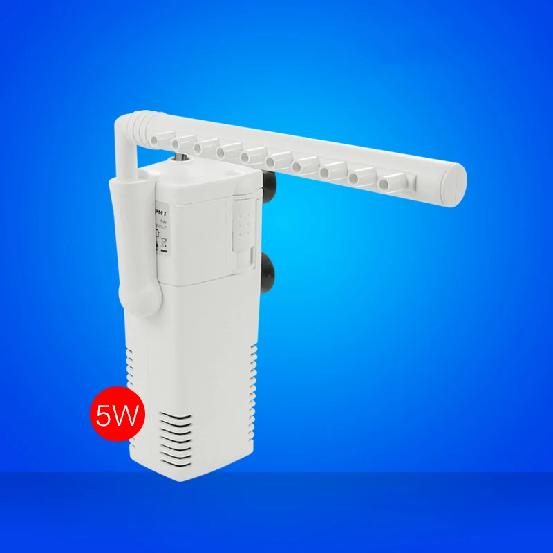 5W 350L/h Aquarium Fish Turtle Tank Internal Power Filter Low Water Level Water Filter With